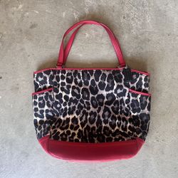 Coach F25178 Ocelot Red Park Carrie Tote Shoulder Bag