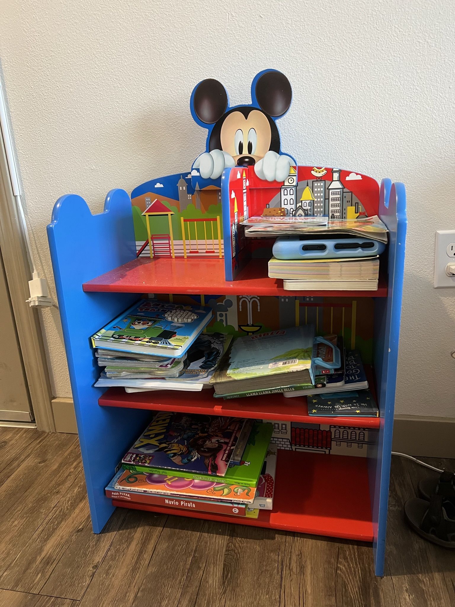Mickey Mouse Toy And Books Bin
