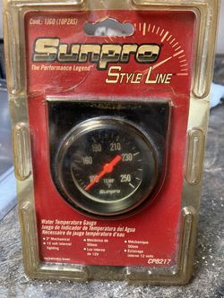 New/old stock sunpro style line 2” water temperature gauge - $10