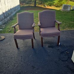 2 Office Desk Chairs w/side arms
