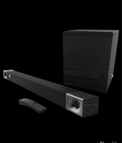 Klipsch Soundbar with Subwoofer, Remote, and surround sound speakers