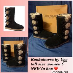 Kookaburra By Ugg Women Size 6 Victoria tall New In Box $68 Firm Cash Or Zelle 