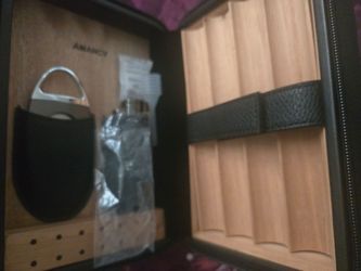 Amancy Cigar Case, Cedar Wood
