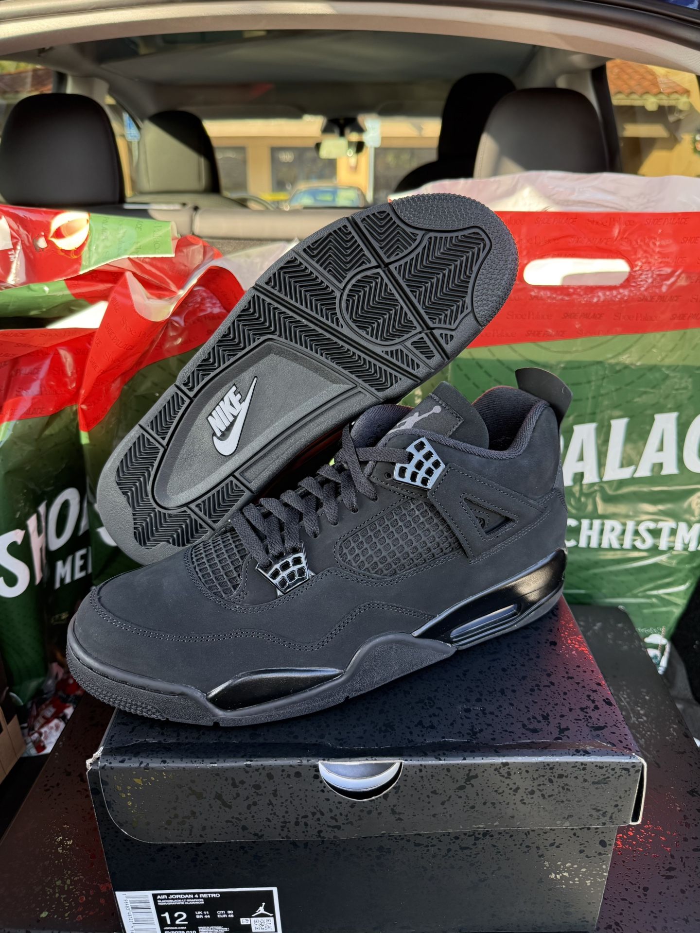 Size 7.5, 12 - Air Jordan 4 Retro Black Cat 2025 FV5029-010