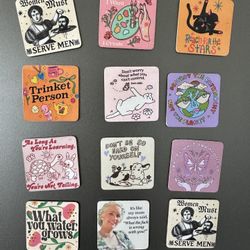 Decoupaged Wooden Magnets 