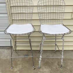 Set of 2, 30" Alden Retro Barstools with Cushion - Carolina Chair & Table Co