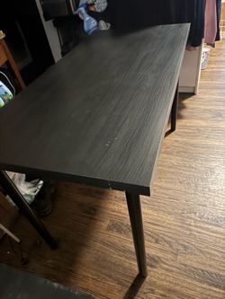 3 ikea tables 4 feet long 2 are great 1 has a small blemish not bad asking 25 each don’t need