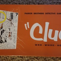 Vintage 1956 "Clue" Board Game