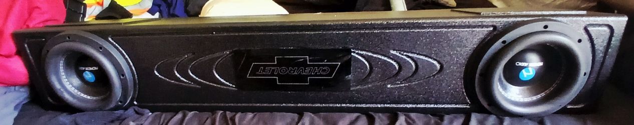 Two 8 inch Nemesis Audio sub woofers in SSBOXES probox