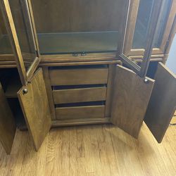 Drexel China Cabinet And Serving Cabinet Set
