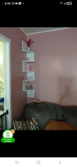 New shelves, floating shelves. Modern furniture