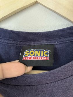 Vintage Sonic the Hedgehog T-Shirt Retro Sega Gaming Graphic Tee Men’s Small Y2K