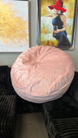 XL pink gel filled bean bag great for a chill spot bedroom livingroom gaming or gift was $299 now on sale