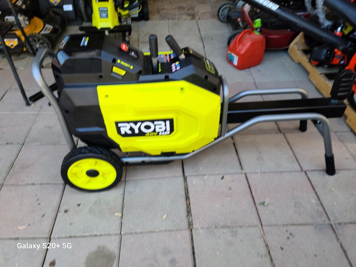 Ryobi 40v Brushless Kinetic Log Splitter Kit