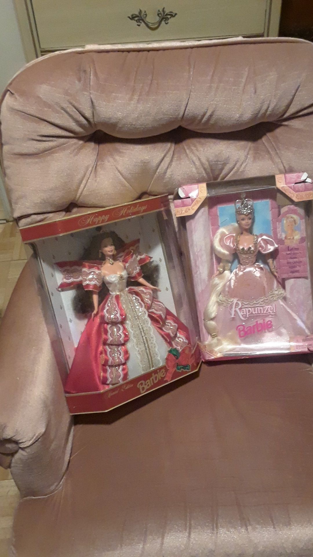 Holiday and Rapunzel collector Barbie's