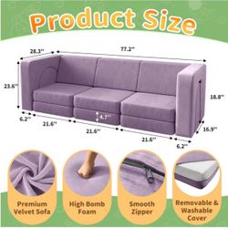 13 Pcs Toddler Sofa for Kids, Brand new and unused. I opened the package because I wasn’t sure what the inside looks like, so I’m selling it at a low