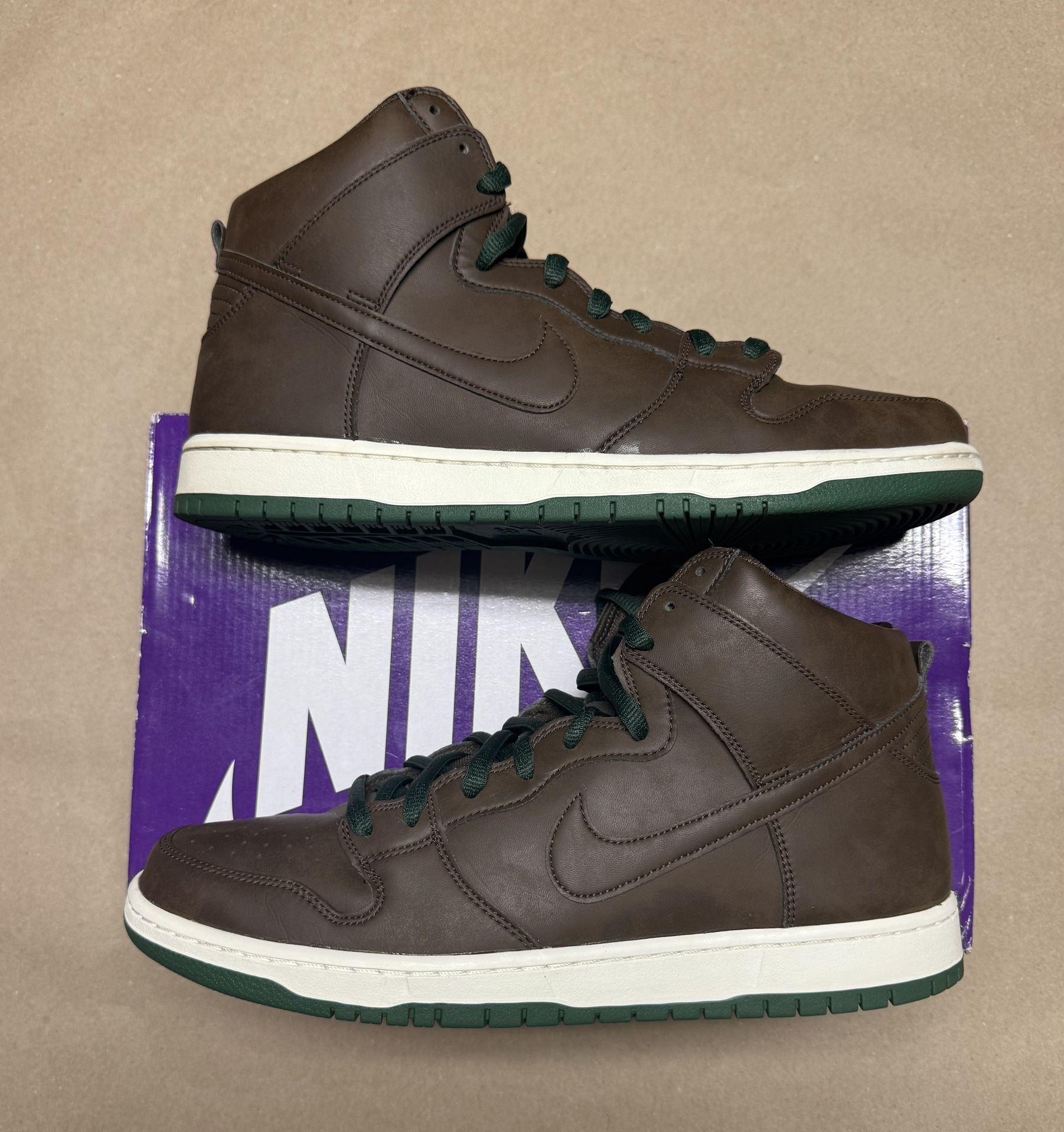 Nike SB Dunk High Pro Baroque Brown men’s size 14 shoes Rare!