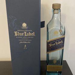 Johnnie Walker Blue Label Empty Bottle & Box