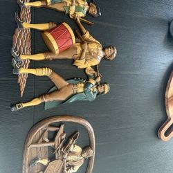 Sexton Americana Cast Metal Wall Plaques 1970 Decorative Wall Hanging