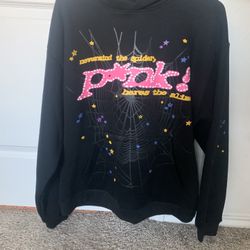 pink spider hoodie