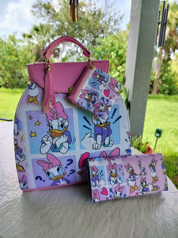 Daisy PurseBag/Backpack, Wallet And Coins Purse 