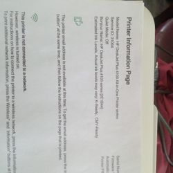 Model Name HP Deskjet Plus 4100 All In One Printer Series