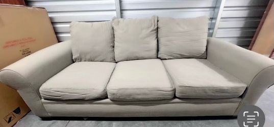 Large gray couch