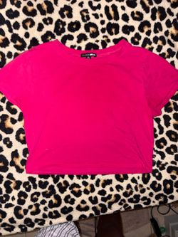 Fashion Nova Hot Pink Crop Top XL