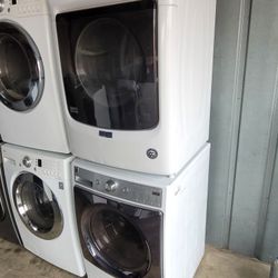 Kenmore Front Load Washer And Maytag Stackable Gas Dryer Set