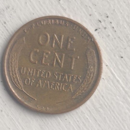 1909 VDB Lincoln Wheat Penny No Mint Mark