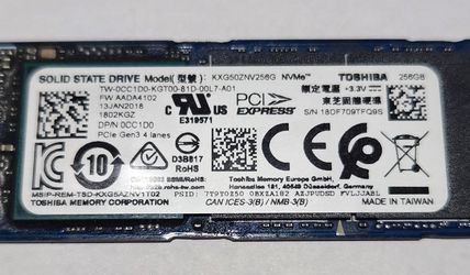 M.2 NVMe SSD 235gb