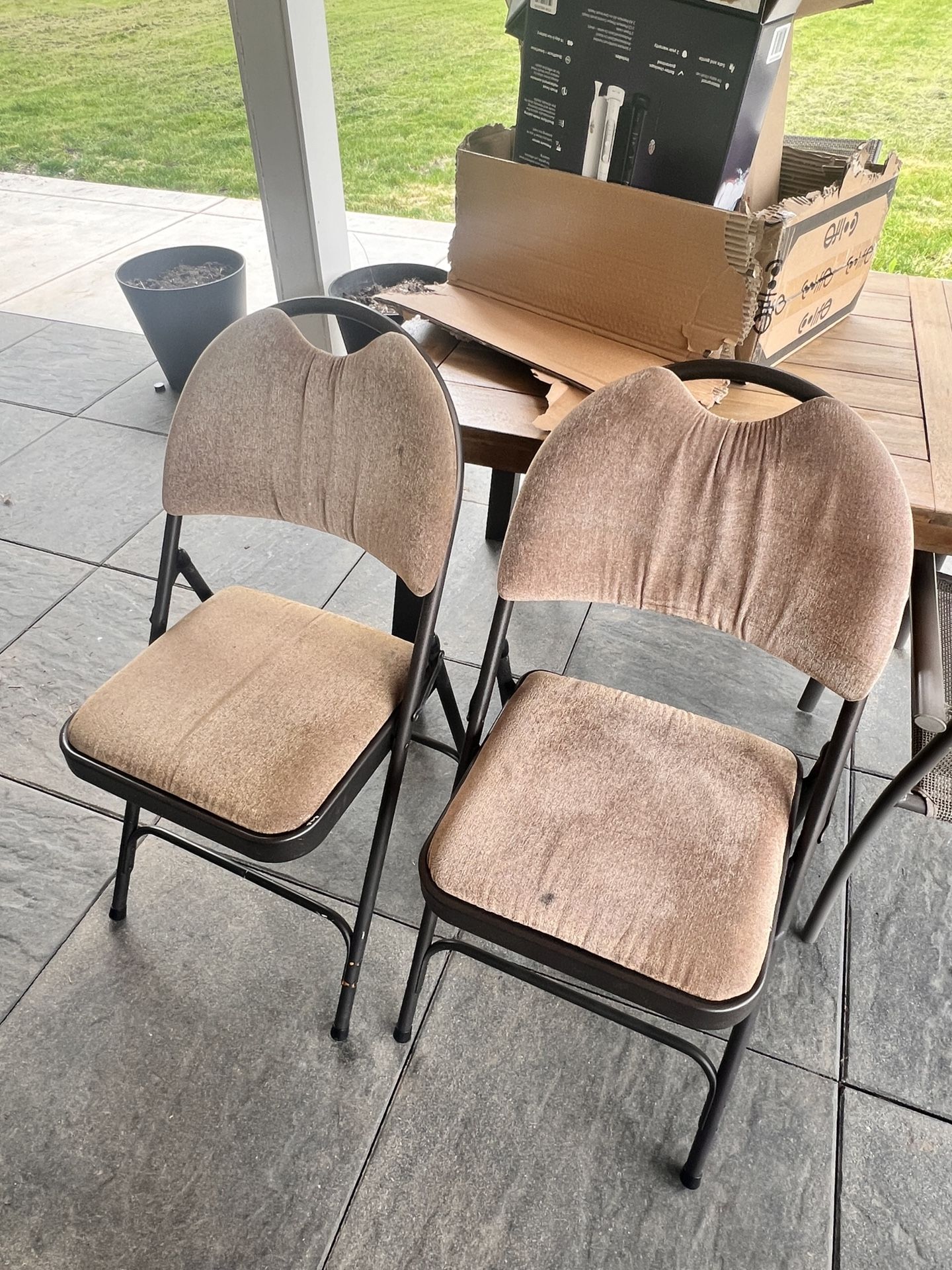 Padded Folding Chairs (2)