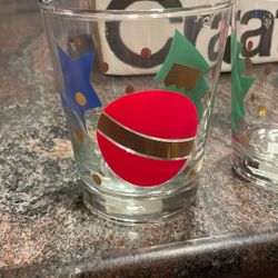4   12 Oz  Holiday Glasses