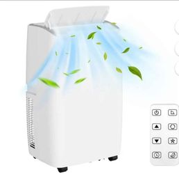 14000 BTU Portable Air Conditioner 3-in-1 AC Unit Dehumidifier Fan Remote Control