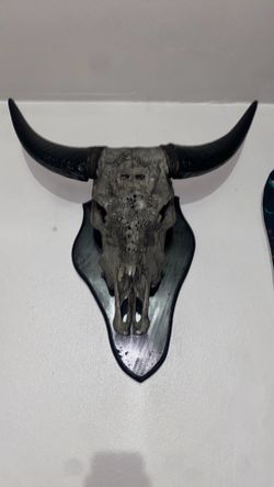 Buffalo skull wall decor