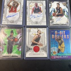 NBA Lot Autos And Numbered Cards 