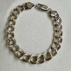 Vintage 925 sterling silver chain bracelet 7”  In great condition 15g