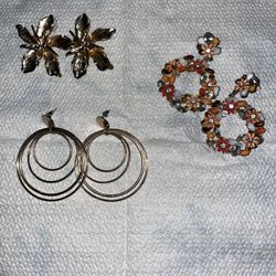Gold & Fall Themed Earrings 
