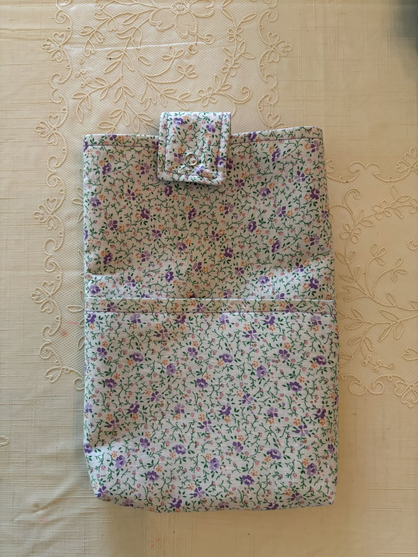 Book Sleeve - 9” X 6 1/2” Green , Purple , Yellow