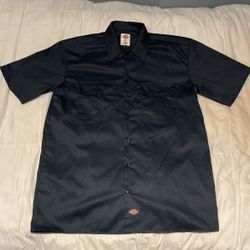 Navy Blue Dickies Work Shirt M