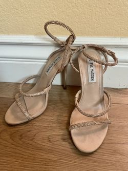Steven Madden Gold Strappy Heels