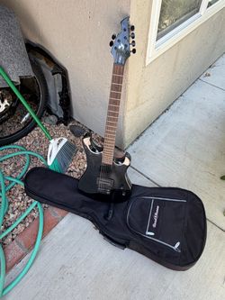 Black Electric Guitar with Gig Bag