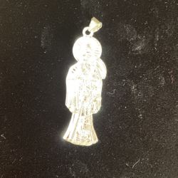 2.5” 925 Silver Sante Muerte Pendant