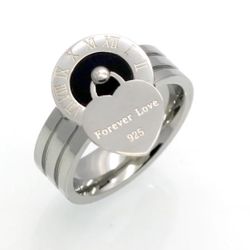 R239- Roman Numerals Silver Ring!