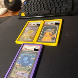 LOT OF 3 PSA 10 SLABS VAN GHOH PIKACHU PIKACHU EX 238/191 BUBBLE MEW 