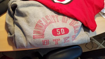 Utah Utes Sweatshirt and Shirt Size S
