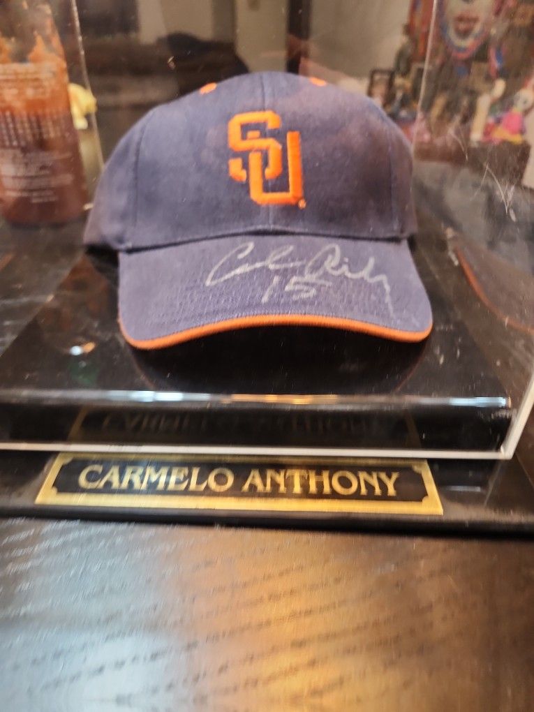 Carmelo Anthony Signed College Hat