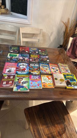 The last kids on earth, dog man, diary of whimsy kid, pokemon book bundle