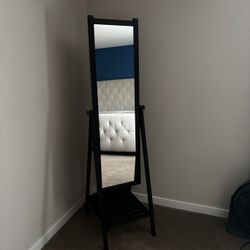 Full Length Mirror With Shelf
