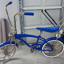 Blue Low Rider Bike 